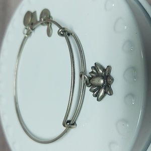 Alex and Ani~Lotus Blossom Bracelet~Silver